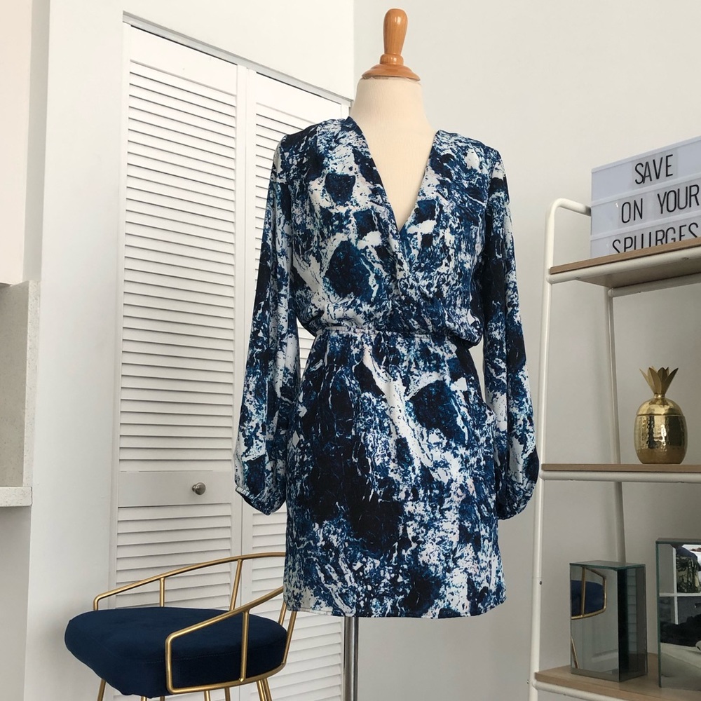 Eight Sixty Blue long sleeve Dress